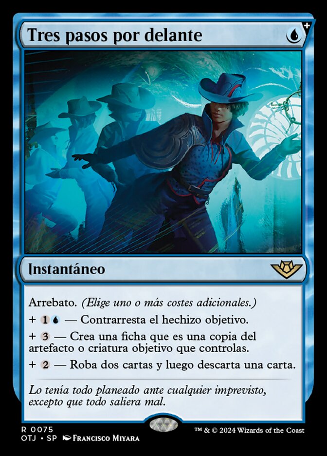 Tres pasos por delante