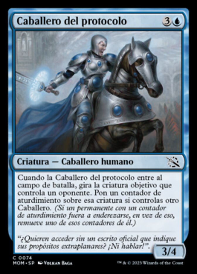 Caballero del protocolo
