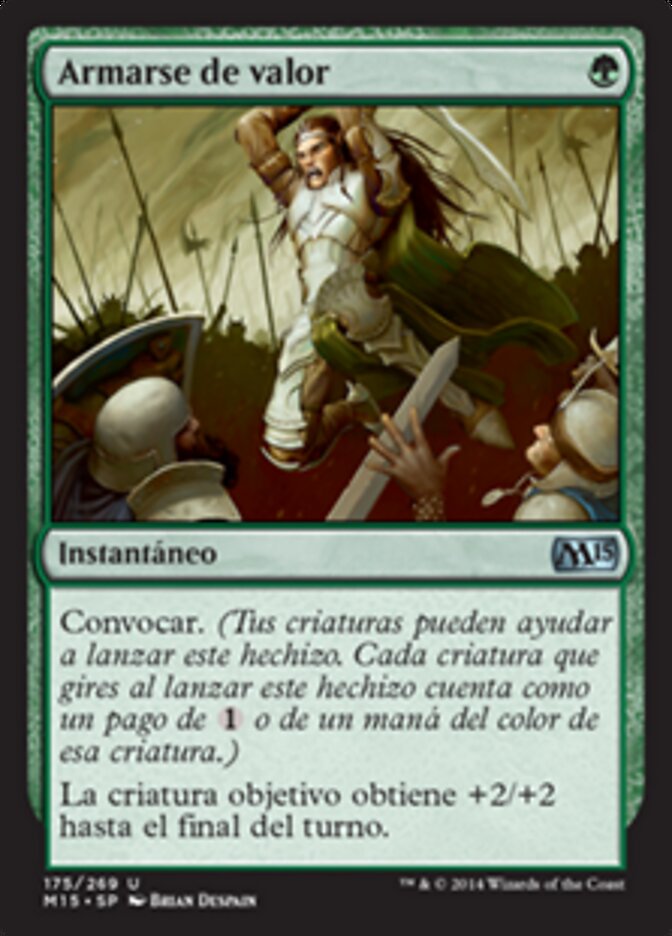 Armarse de valor