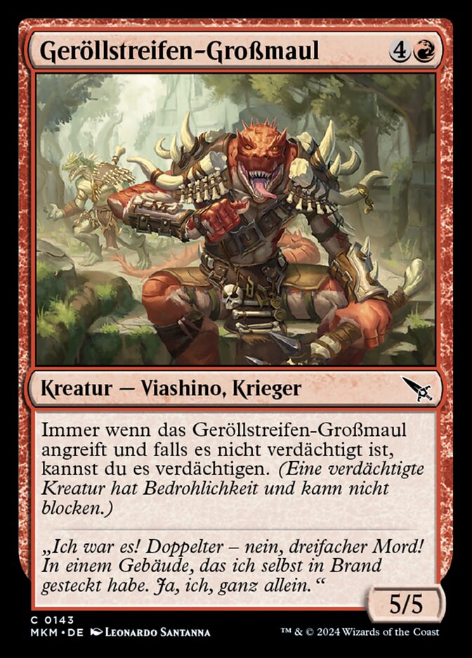 Geröllstreifen-Großmaul