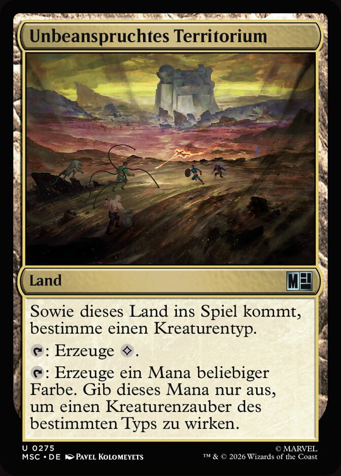 Unbeanspruchtes Territorium