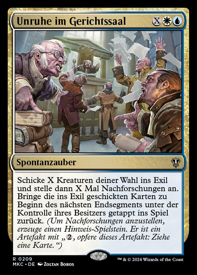 Unruhe im Gerichtssaal