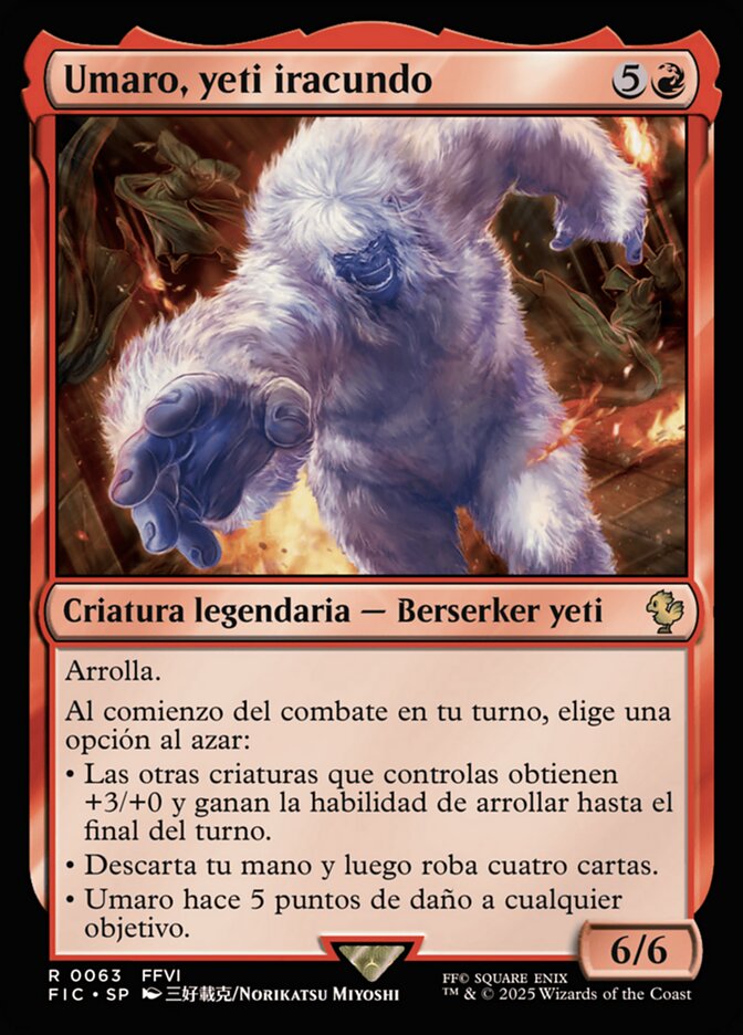 Umaro, yeti iracundo