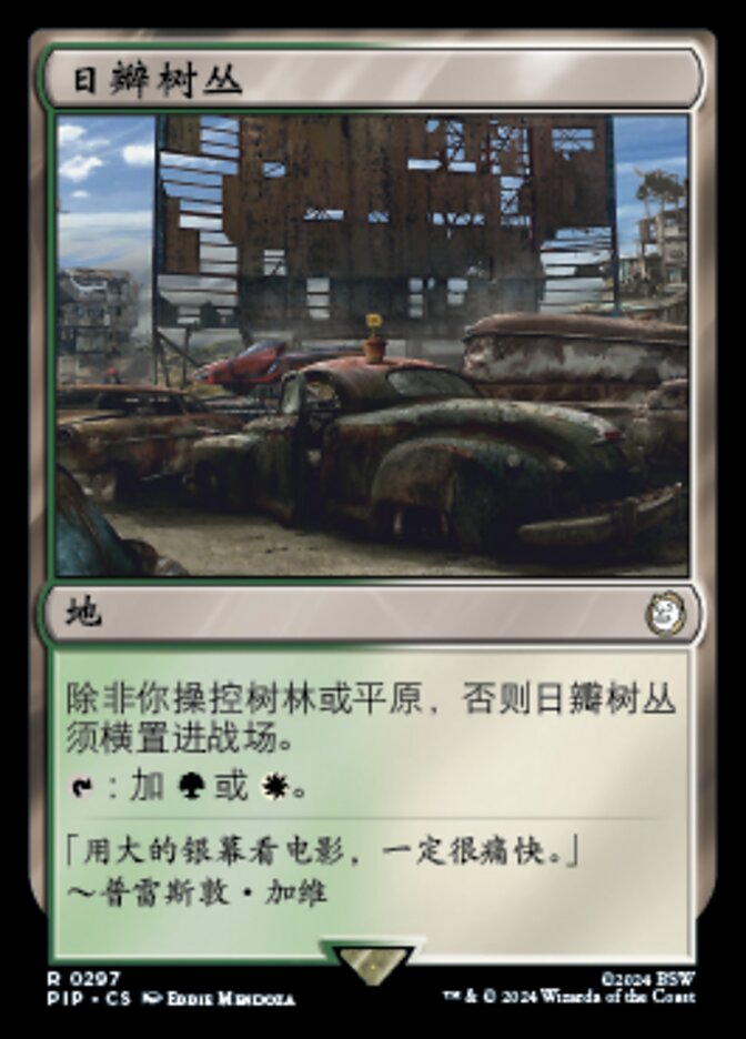 日瓣树丛