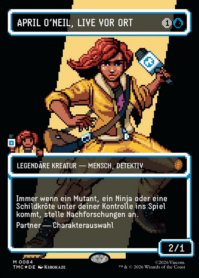 April O'Neil, live vor Ort