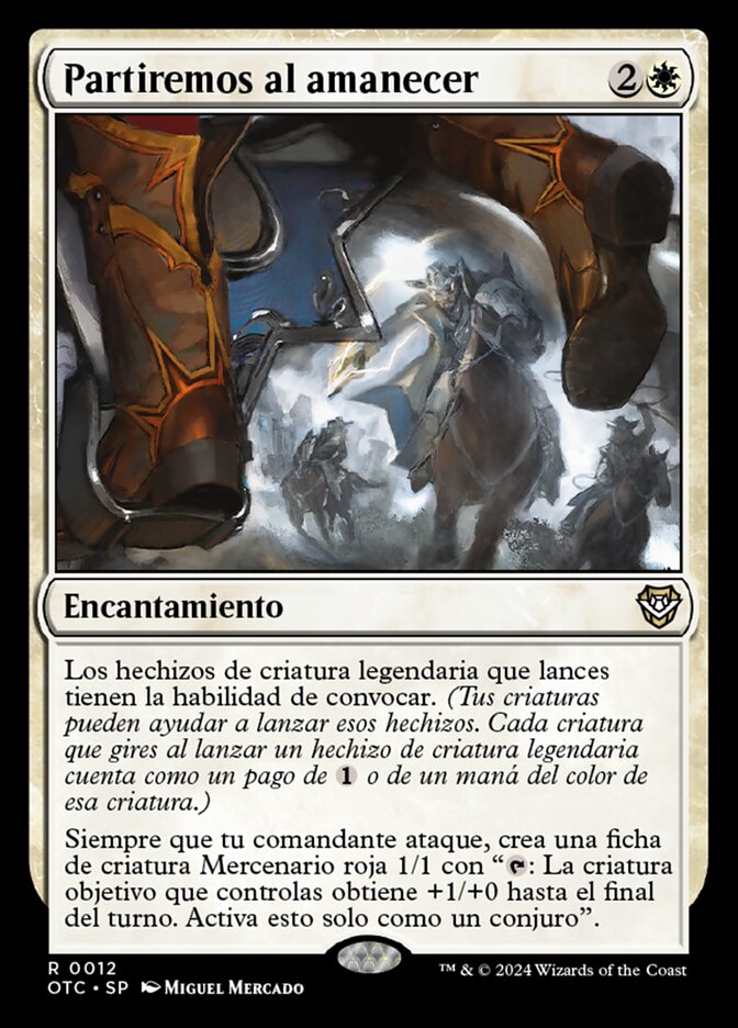 Partiremos al amanecer