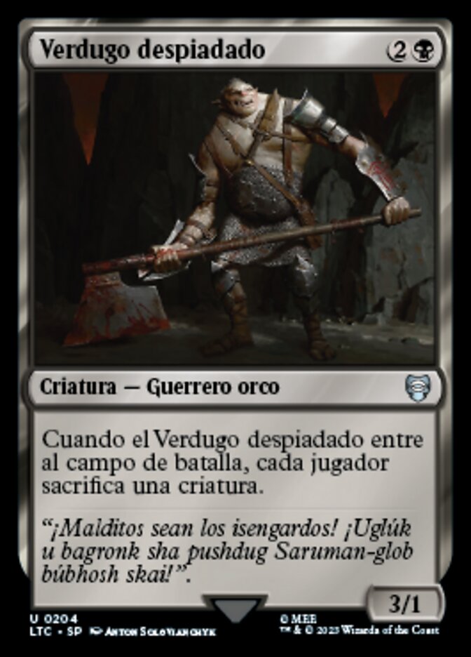 Verdugo despiadado
