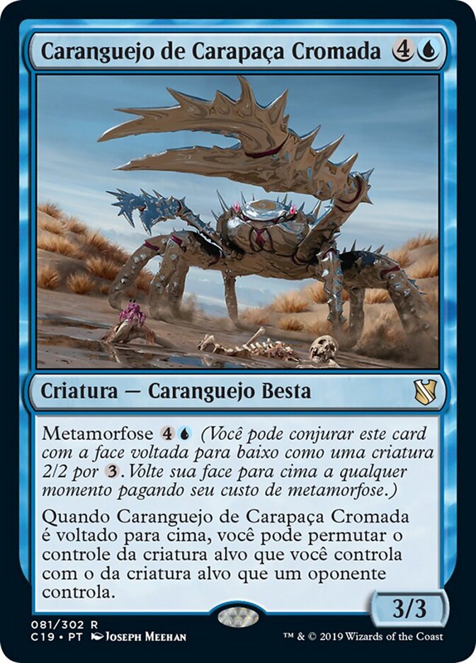 Caranguejo de Carapaça Cromada