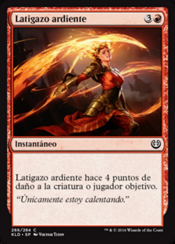 Latigazo ardiente