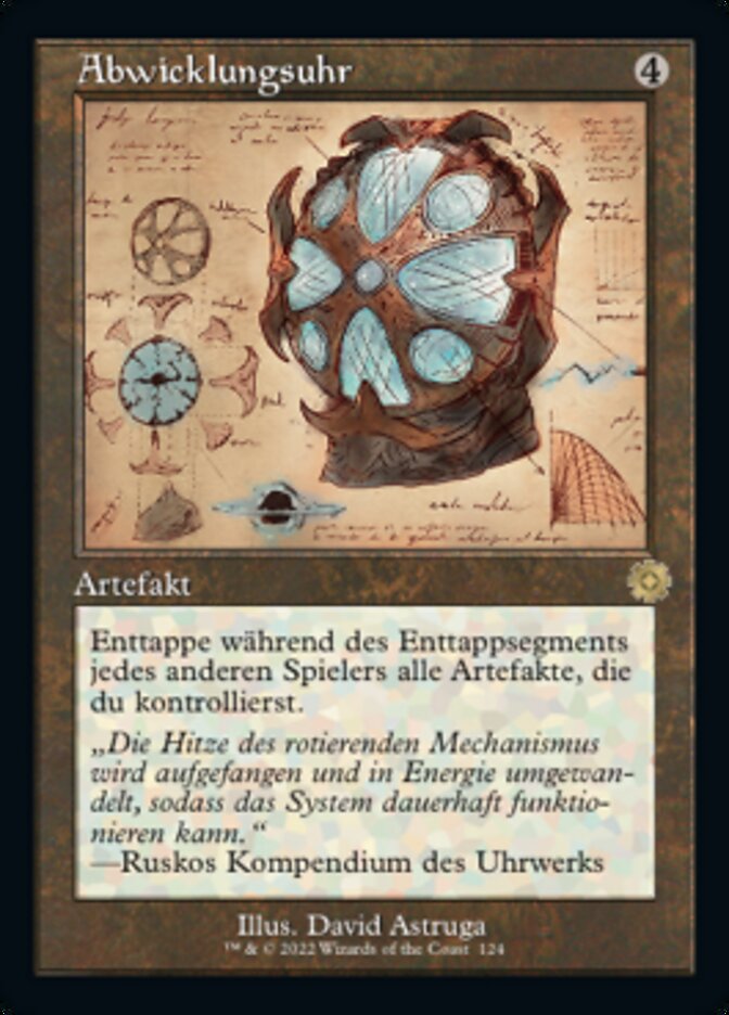 Abwicklungsuhr