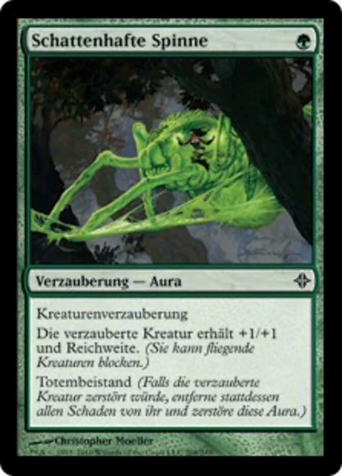 Schattenhafte Spinne
