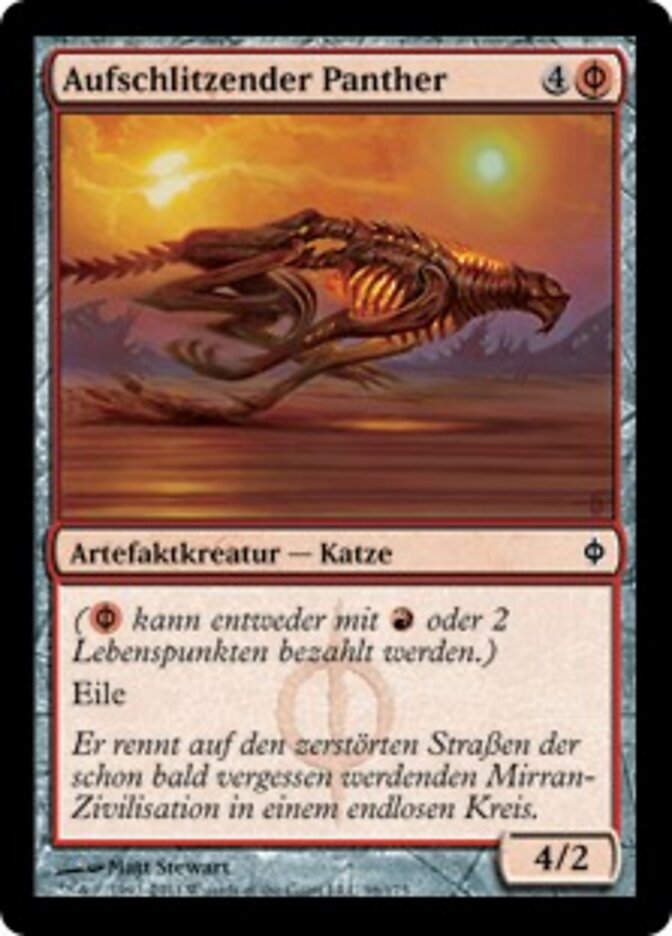 Aufschlitzender Panther