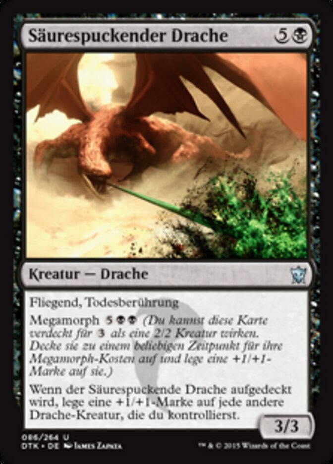 Säurespuckender Drache