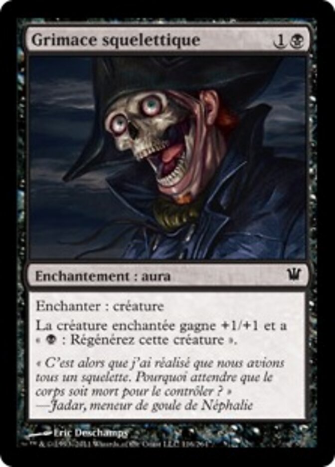 Grimace squelettique