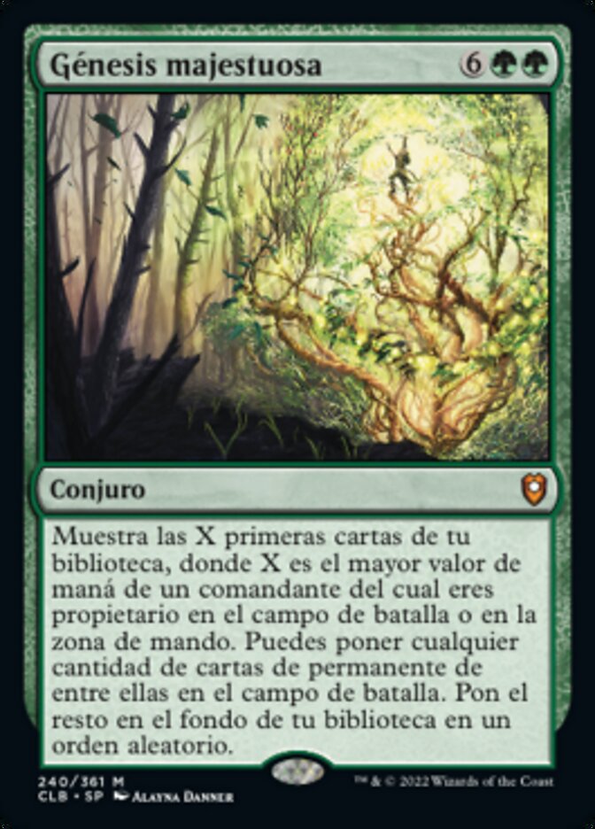 Génesis majestuosa