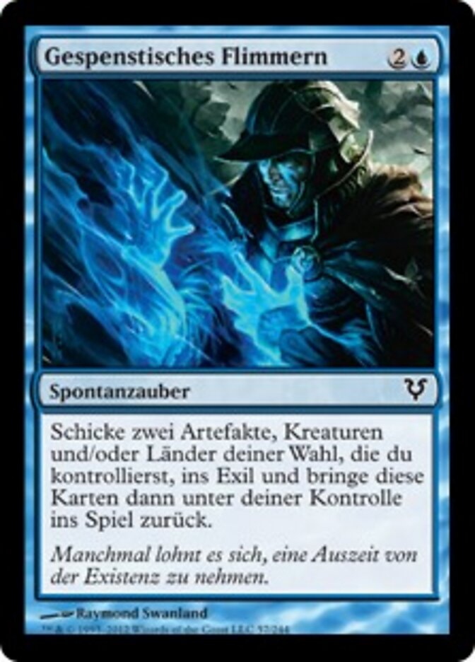 Gespenstisches Flimmern
