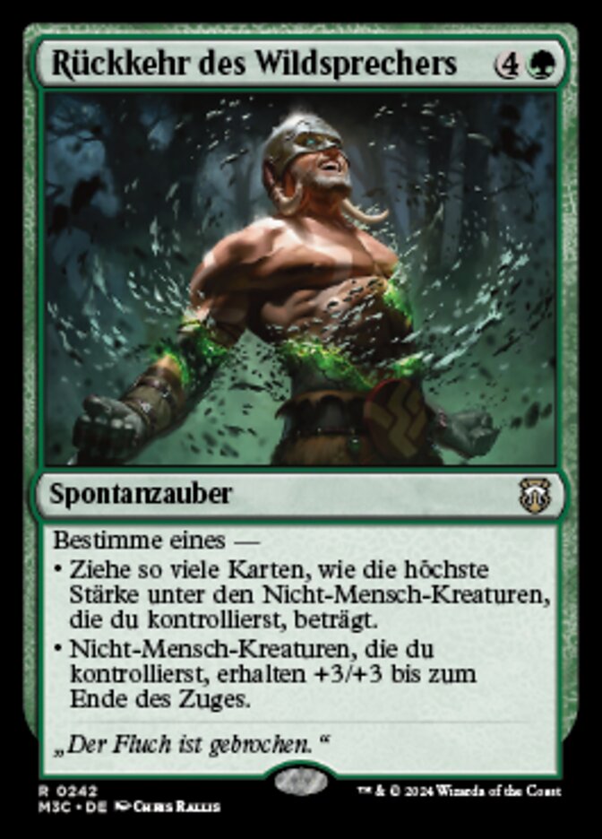 Rückkehr des Wildsprechers