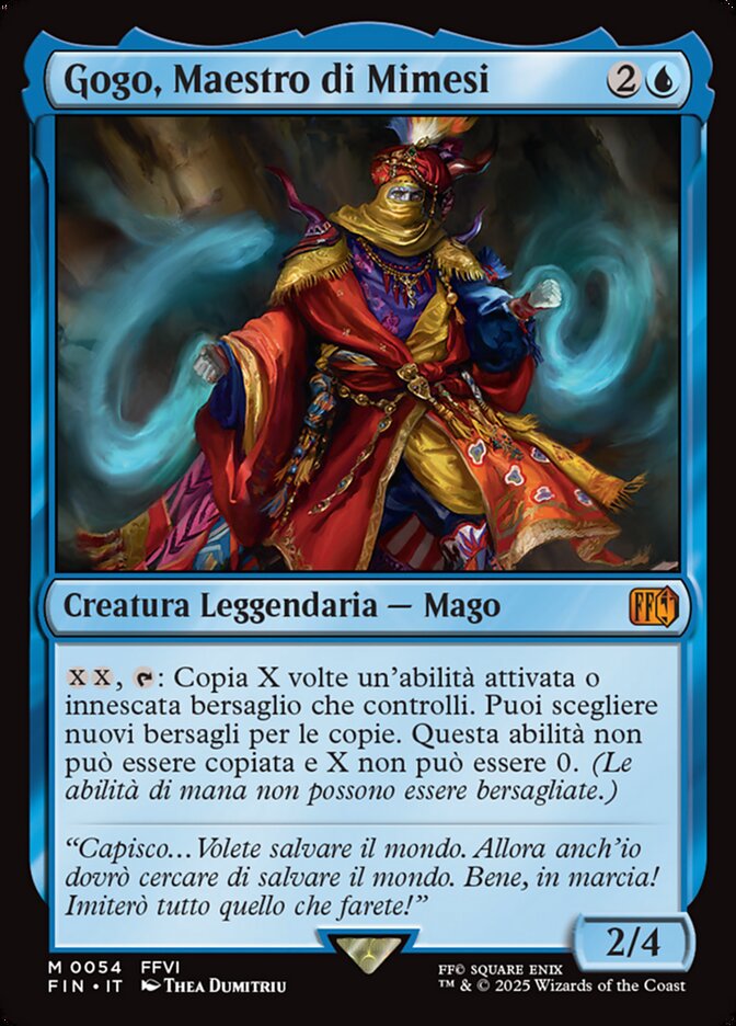 Gogo, Maestro di Mimesi