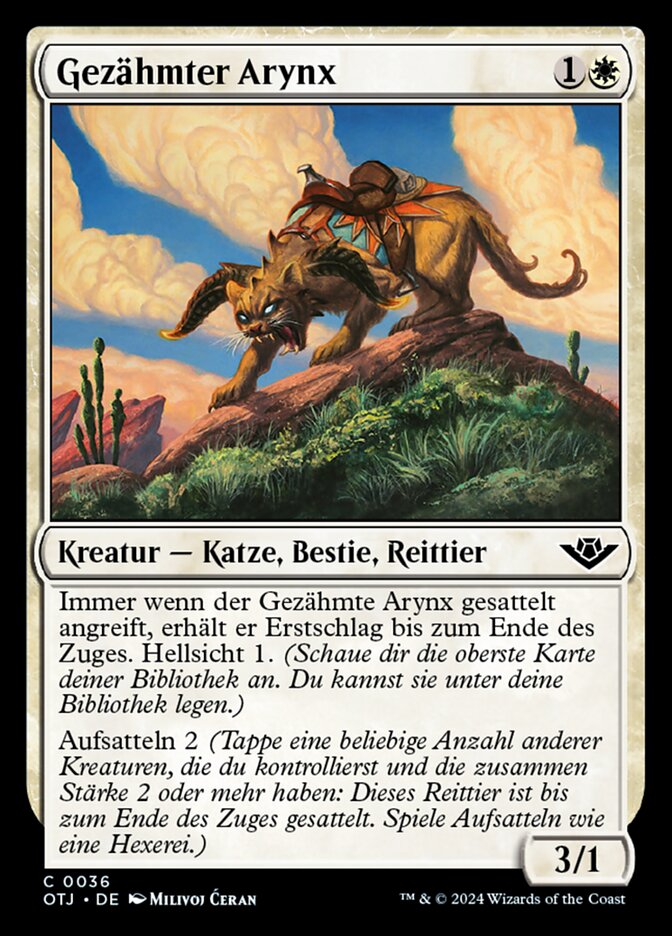 Gezähmter Arynx