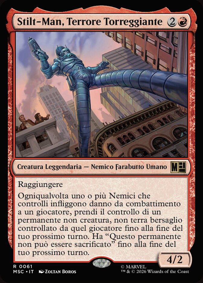 Stilt-Man, Terrore Torreggiante