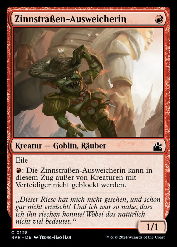 Zinnstraßen-Ausweicherin