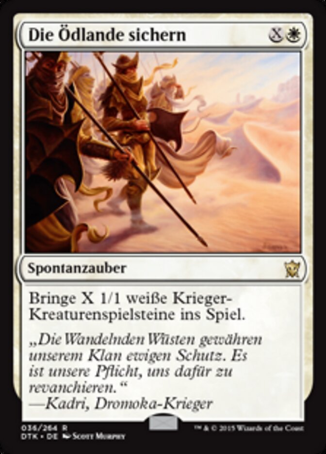 Die Ödlande sichern