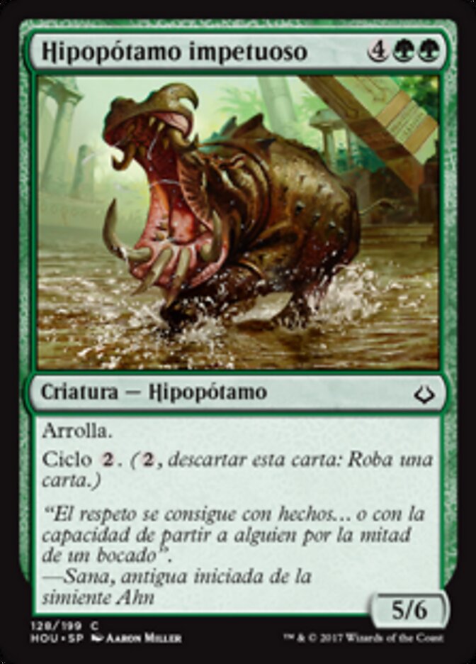 Hipopótamo impetuoso