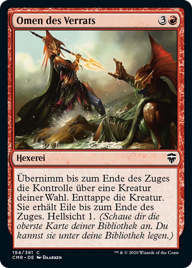 Omen des Verrats