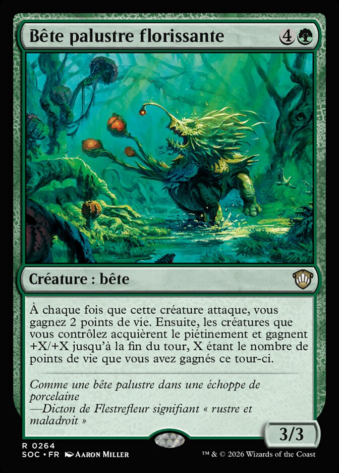 Bête palustre florissante