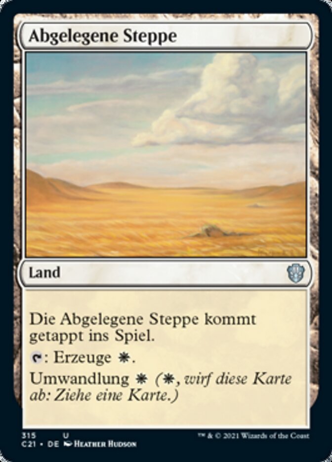 Abgelegene Steppe