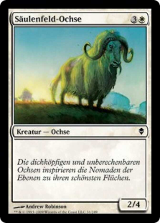 Säulenfeld-Ochse