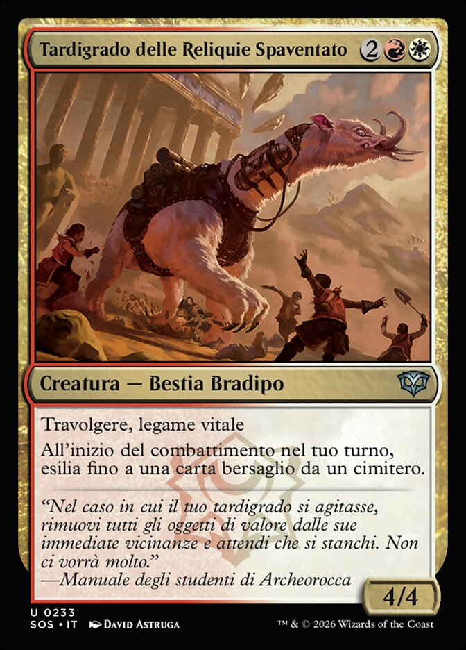 Tardigrado delle Reliquie Spaventato