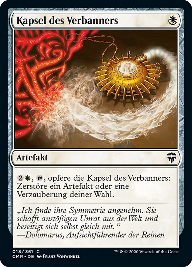 Kapsel des Verbanners