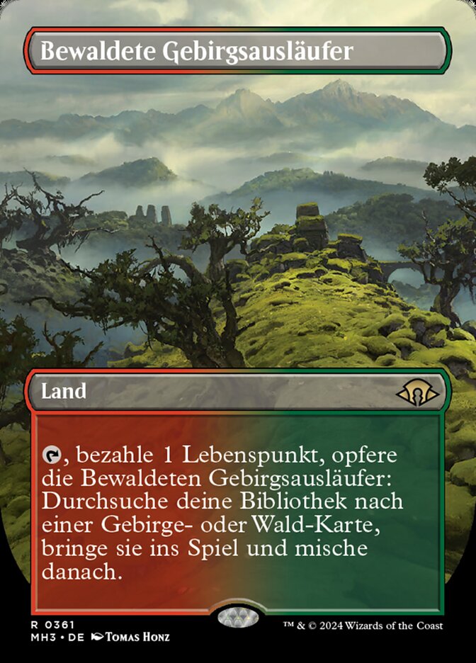 Bewaldete Gebirgsausläufer