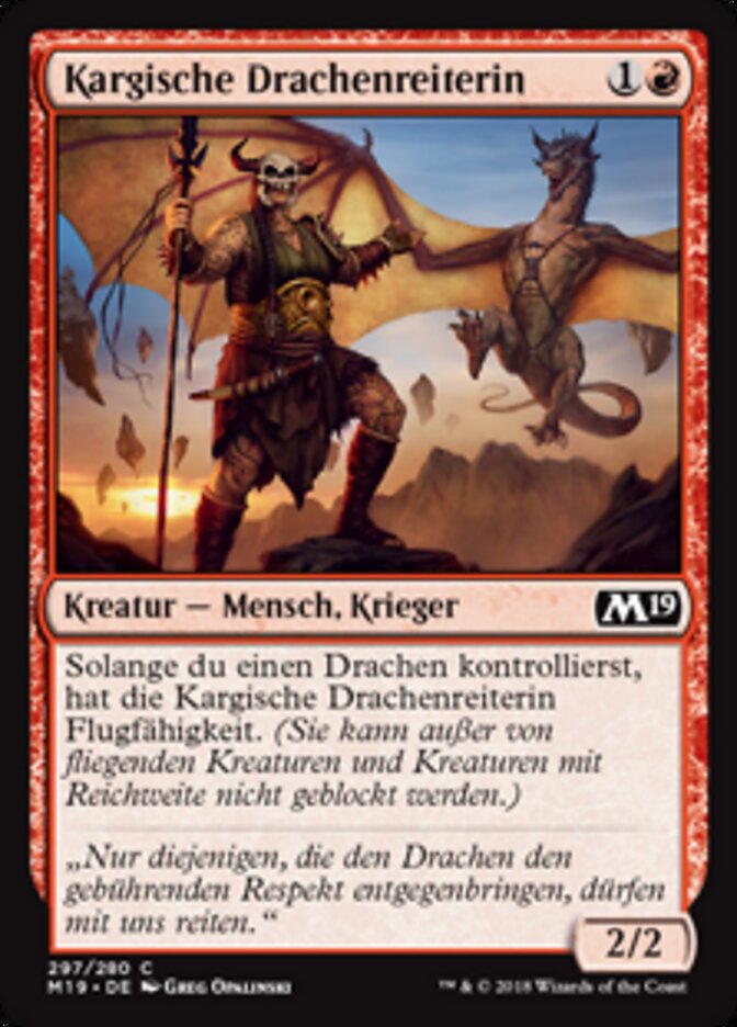 Kargische Drachenreiterin