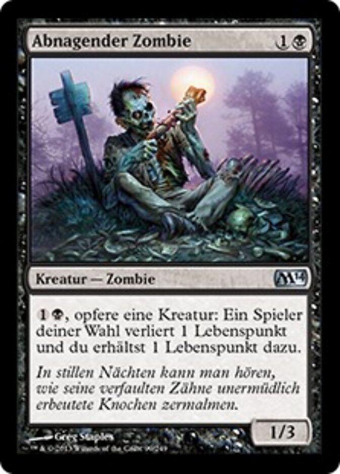 Abnagender Zombie