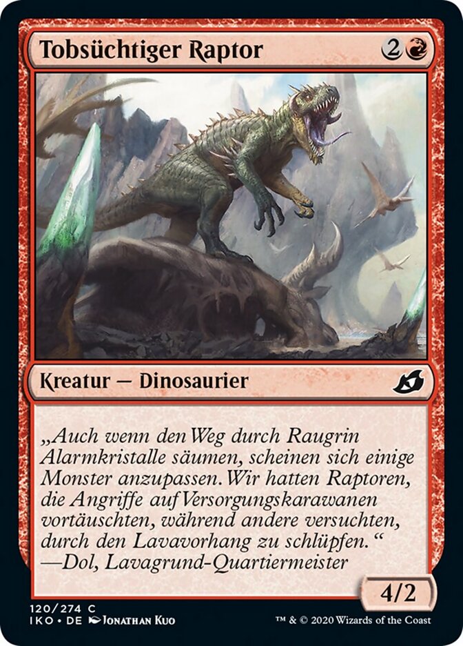 Tobsüchtiger Raptor