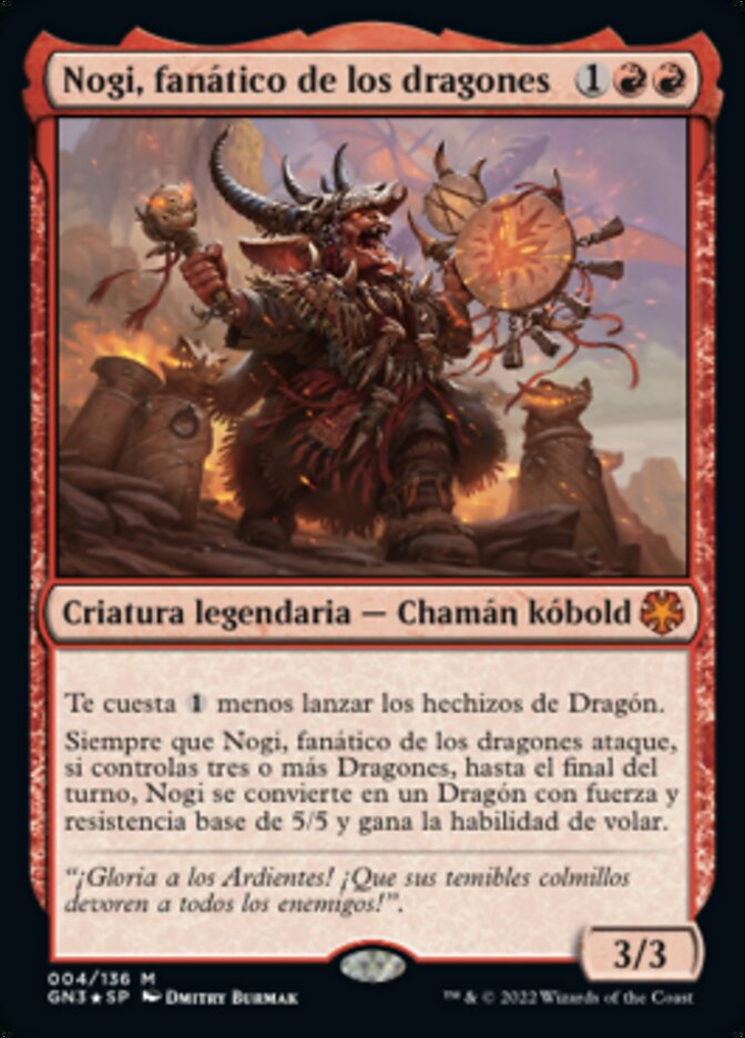 Nogi, fanático de los dragones