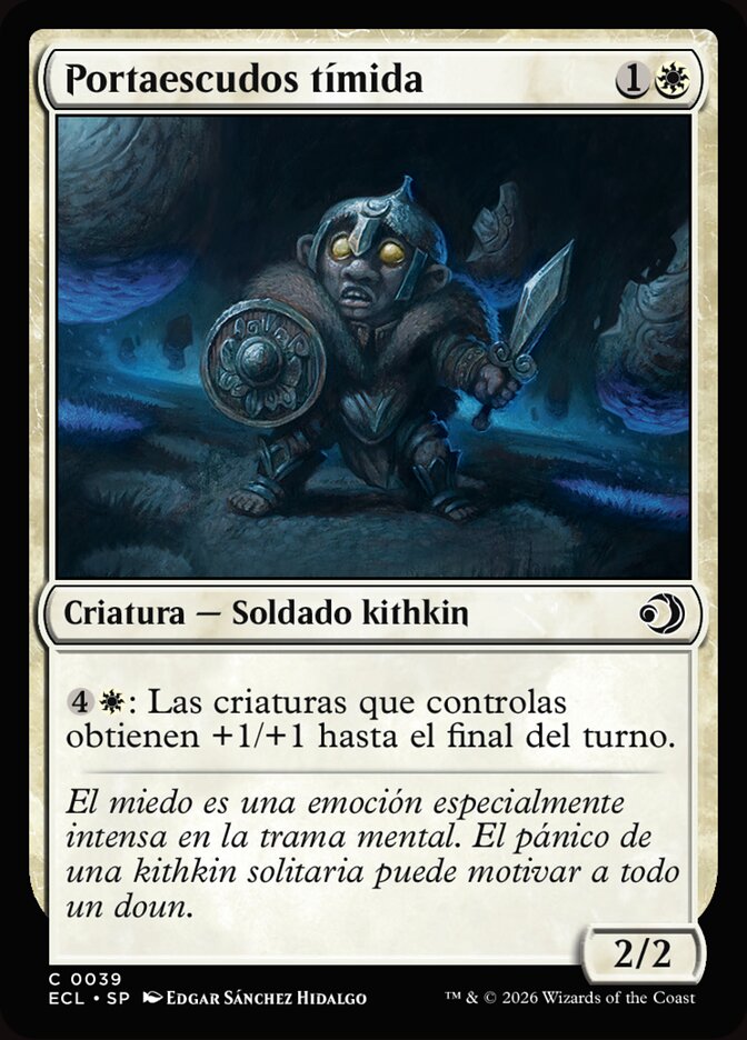 Portaescudos tímida
