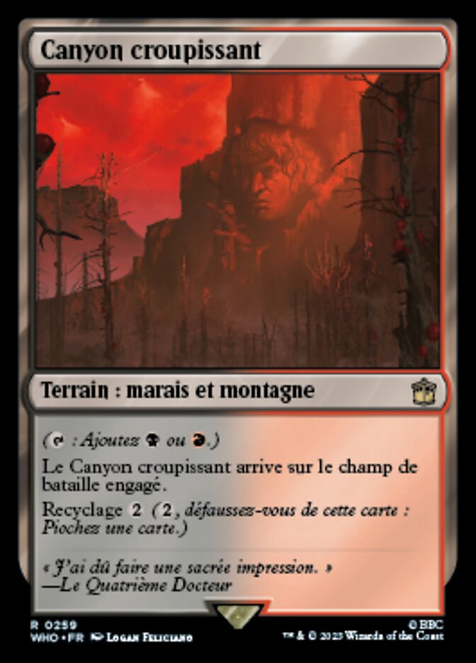 Canyon croupissant