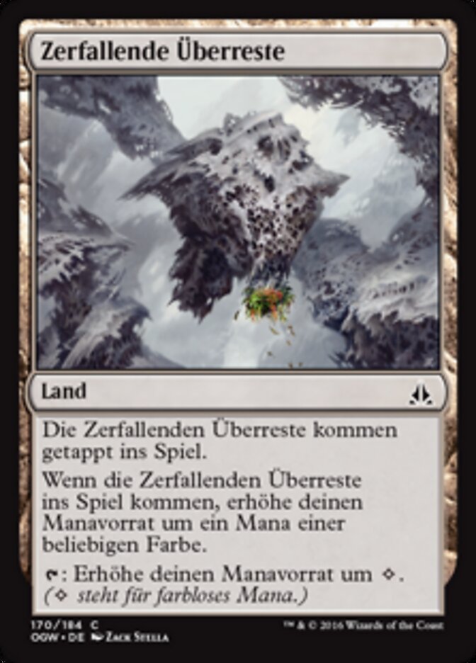 Zerfallende Überreste