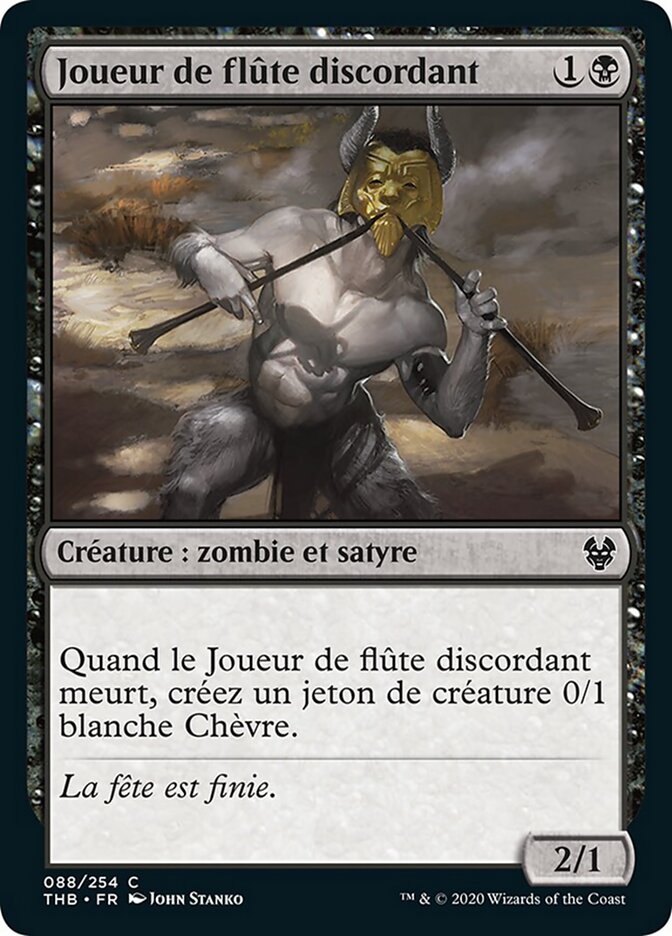 Joueur de flûte discordant