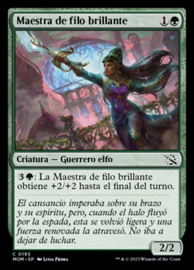 Maestra de filo brillante