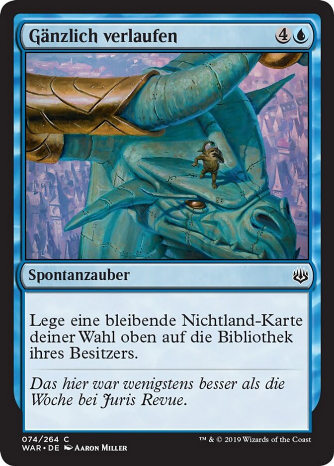 Gänzlich verlaufen