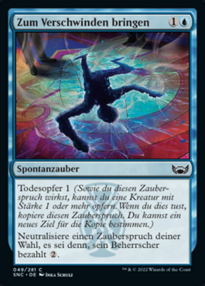 Zum Verschwinden bringen