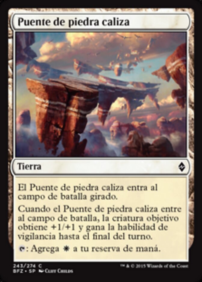 Puente de piedra caliza