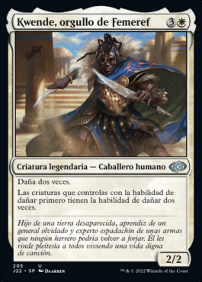 Kwende, orgullo de Femeref