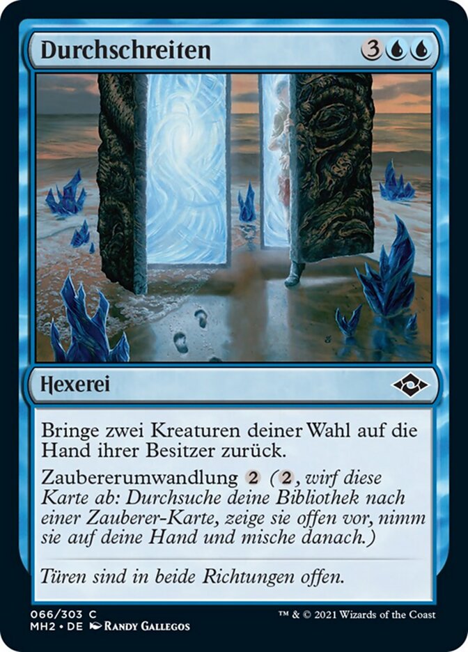 Durchschreiten