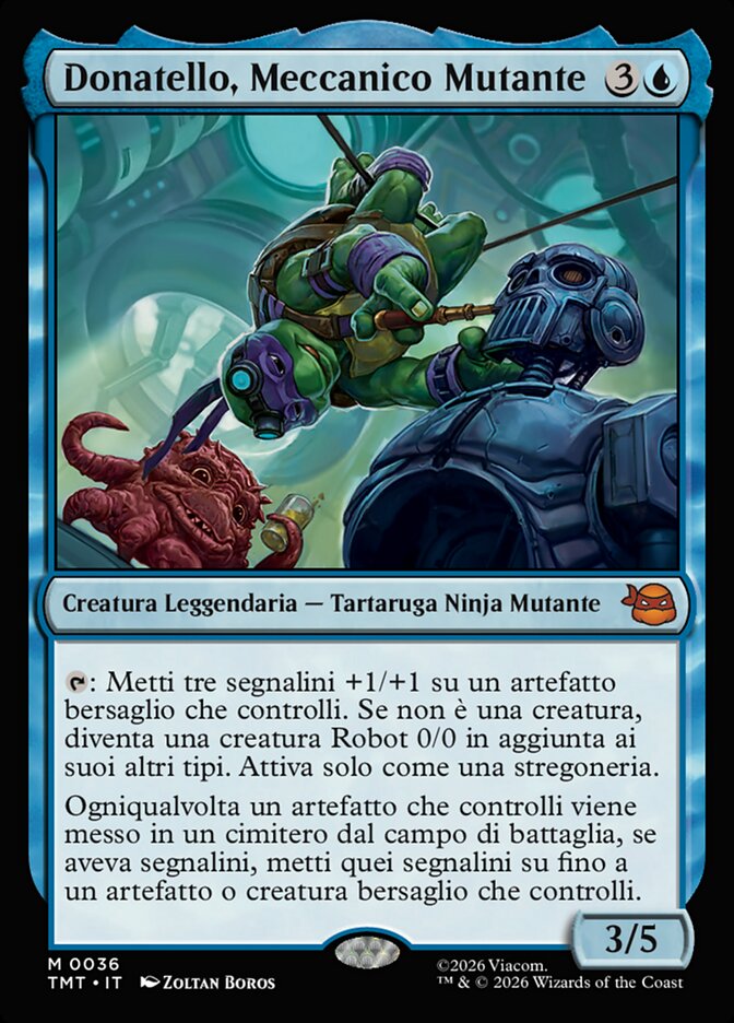 Donatello, Meccanico Mutante
