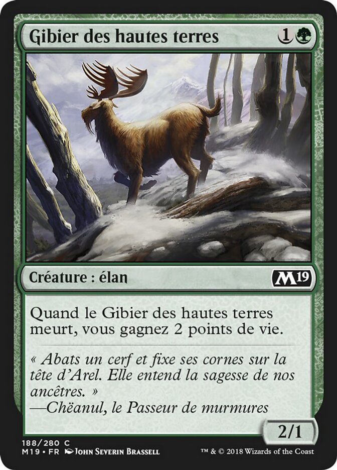 Gibier des hautes terres